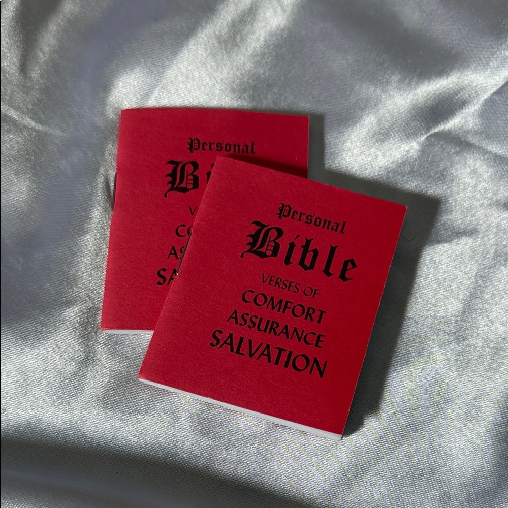 PERSONAL BIBLE Verses of Comfort Assurance & Salvation, Set of 2